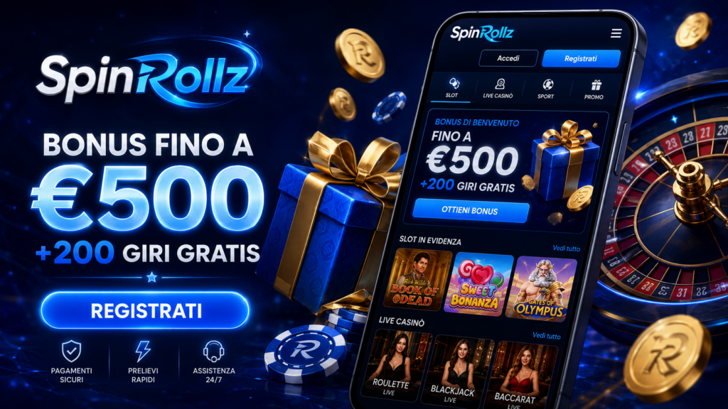 SpinRollz Casino 2026: Recensione, Bonus Esclusivi e Codici Promo